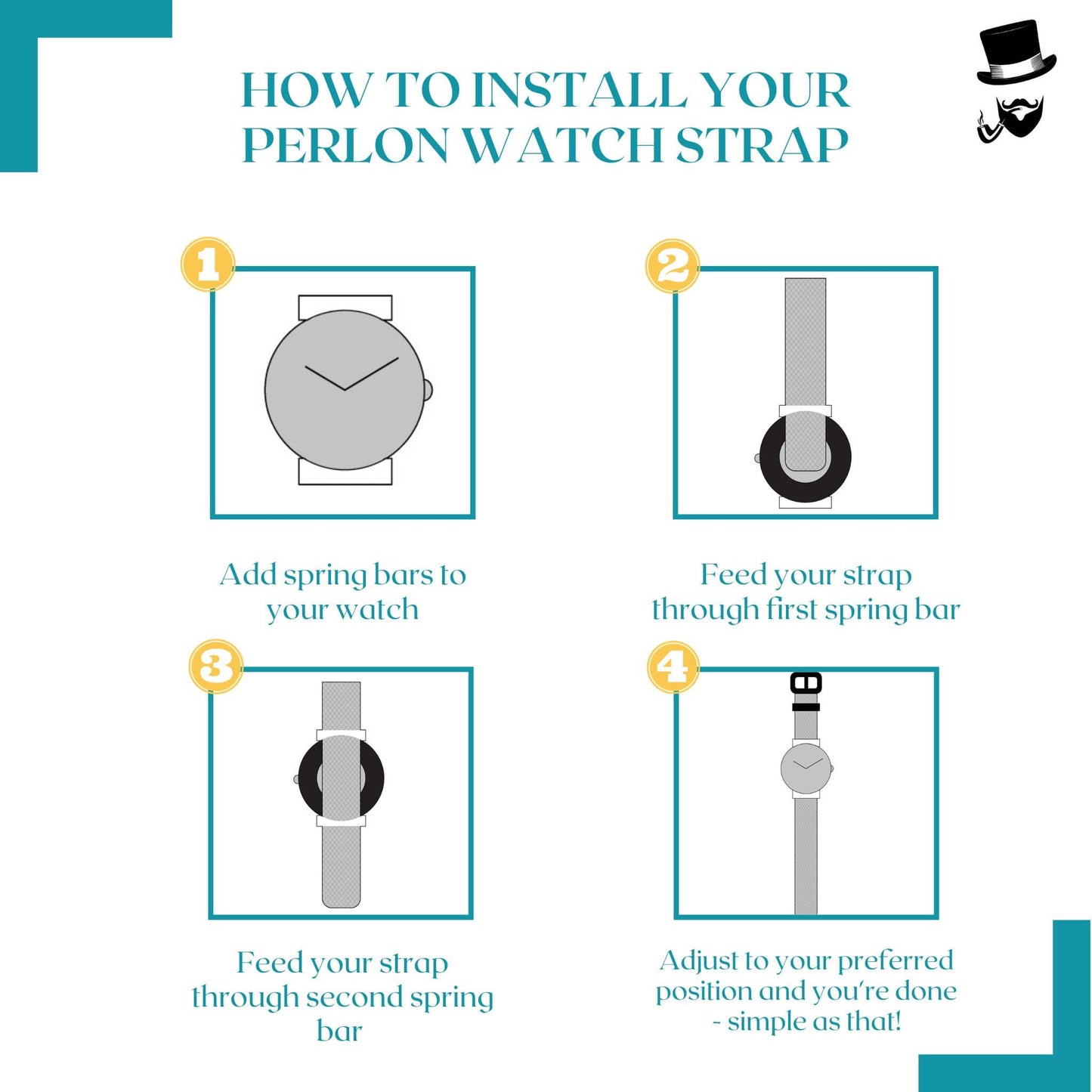 Perlon Woven Nylon One Piece Watch Strap | BEIGE | 18 20 22 mm