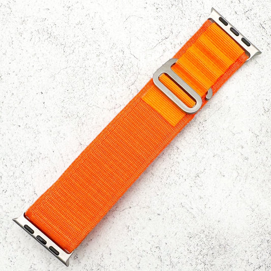 Alpine Loop Watch Strap For Apple Watch In Orange 1