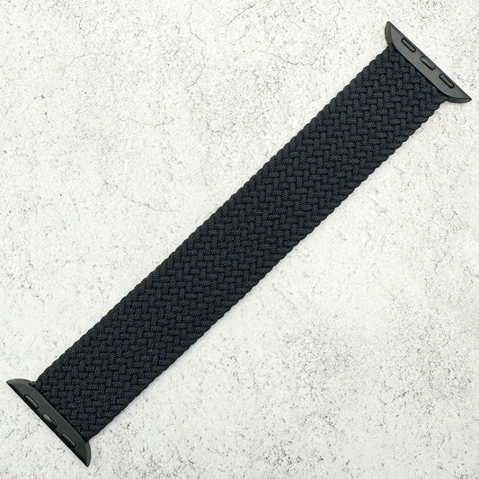 Braided Elastic Watch Band For Apple Watch in Black 1