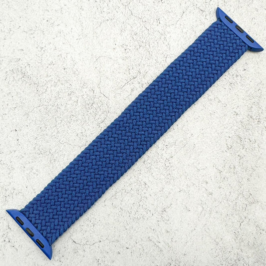 Braided Elastic Watch Band For Apple Watch in Deep Blue 1