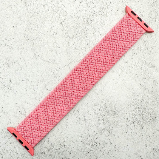 Braided Elastic Watch Band For Apple Watch in Pretty Pink 1