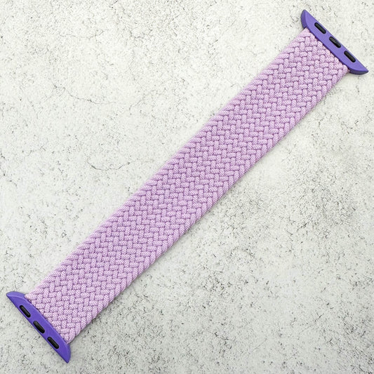 Braided Elastic Watch Band For Apple Watch in Purple Lavender 1