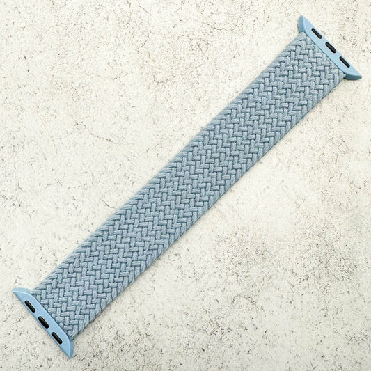 Braided Elastic Watch Band For Apple Watch in Slate Blue 1