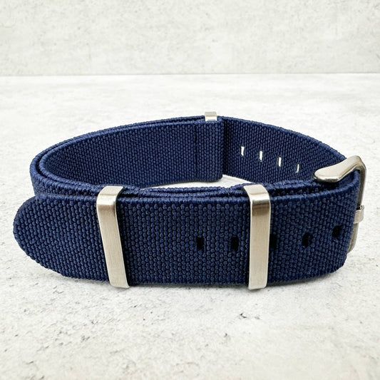 Elastic NATO Watch Strap Blue 2