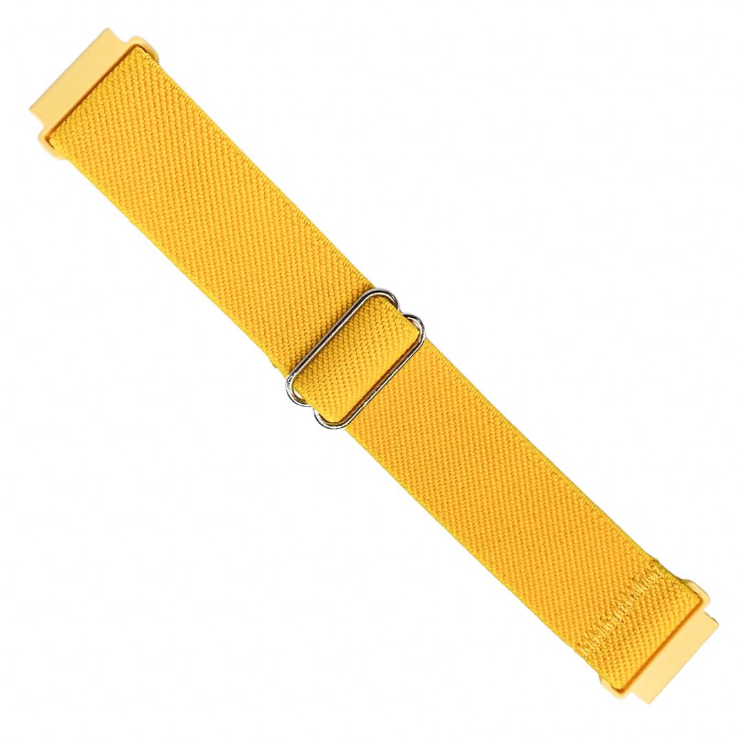 Elastic Solo Loop Quick Release Watch Strap Yellow