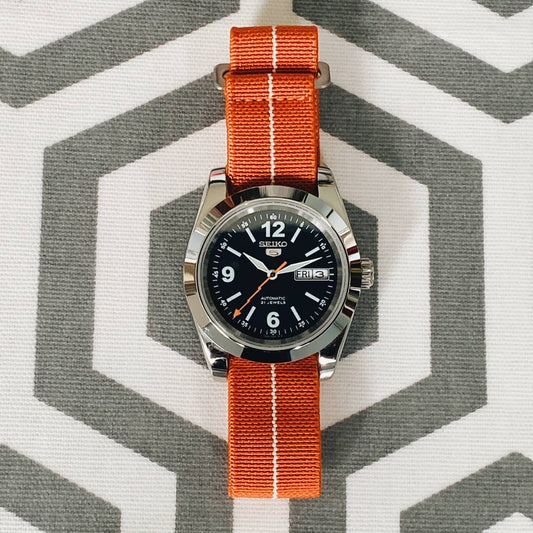 Marine Nationale Watch Strap Orange White 3