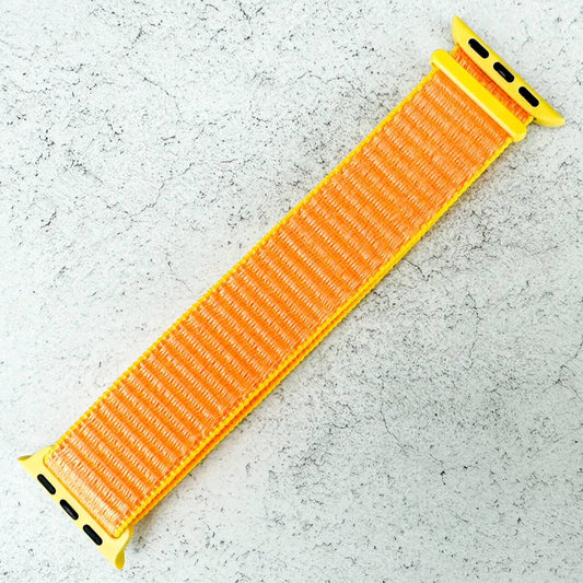Nylon Sport Apple Watch Strap In Canary Yellow 1