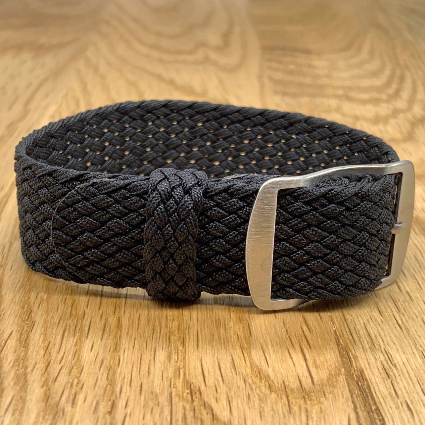 Perlon Watch Strap Black 2