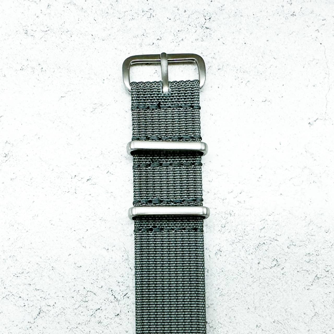 Ribbed NATO Watch Strap Grey 4