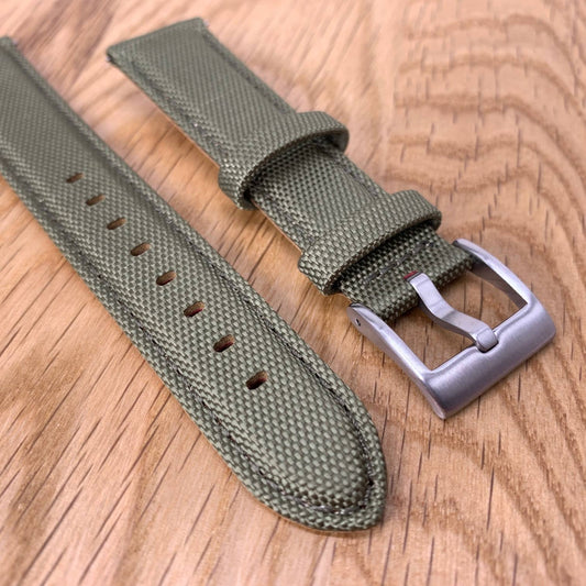 Sailcloth Watch Strap Green 2