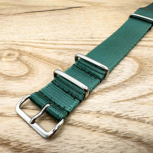 Seatbelt NATO Military Style Watch Strap Green 1