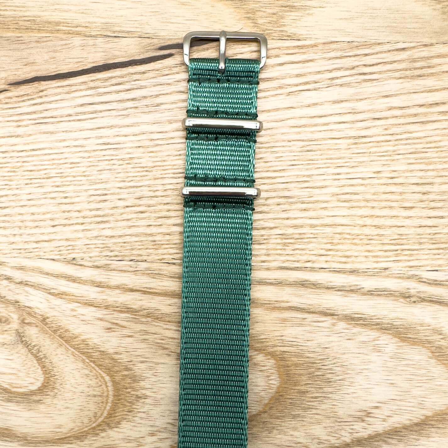 Seatbelt NATO Military Style Watch Strap Green 2