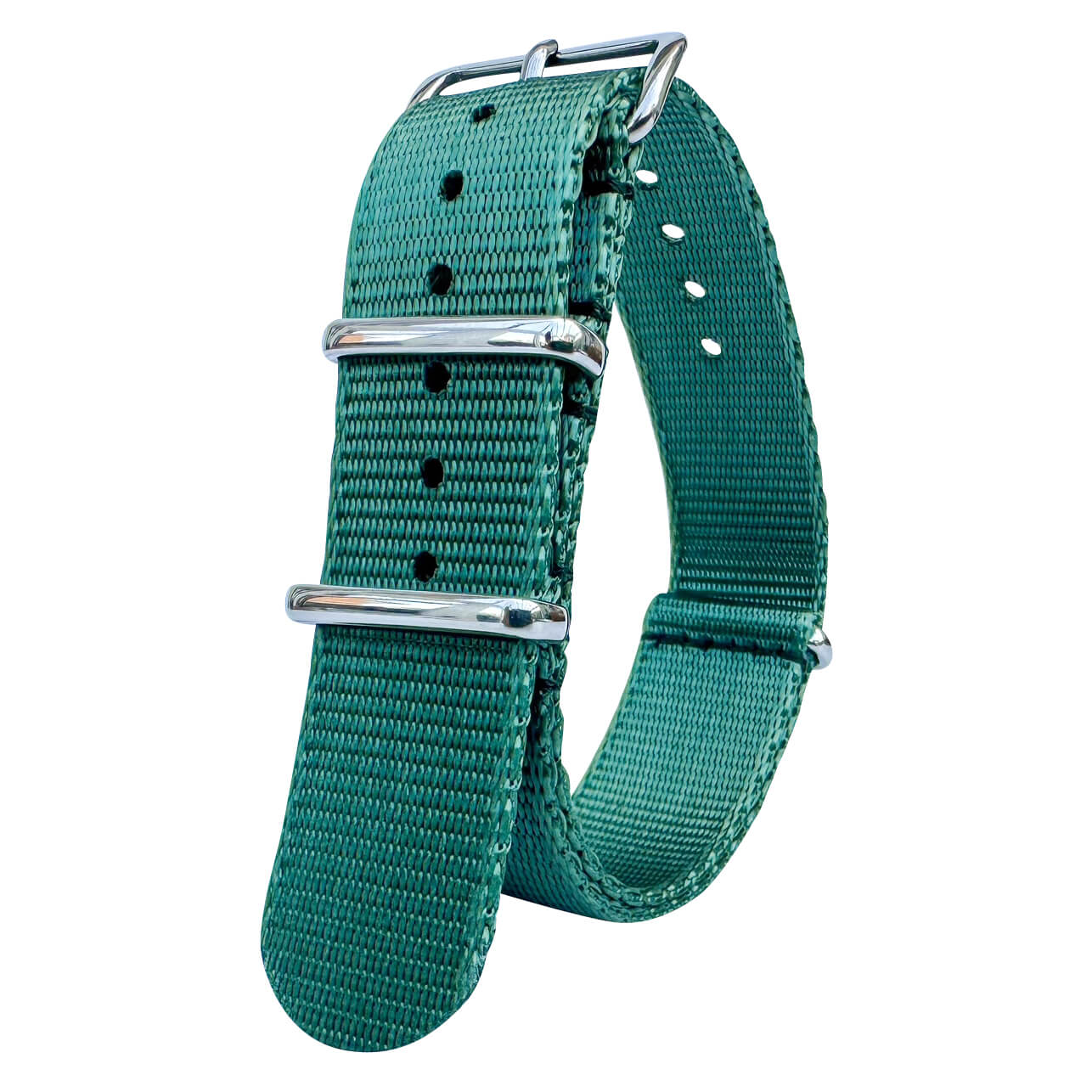 Seatbelt NATO Military Style Watch Strap Green 20mm 22mm The Thrifty Gentleman