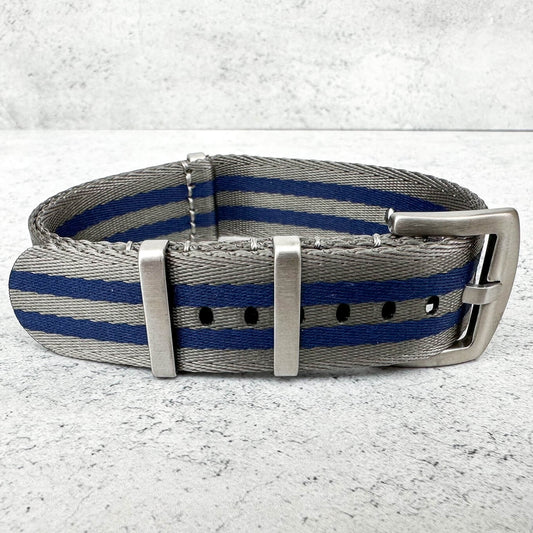 Seatbelt NATO Watch Strap Blue Grey 2
