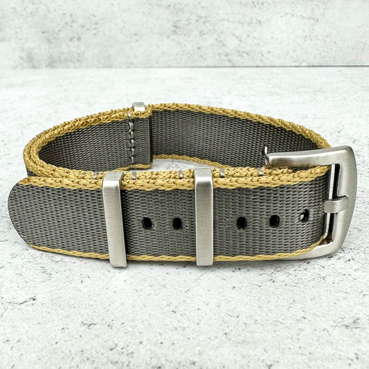 Seatbelt NATO Watch Strap Grey Beige 2