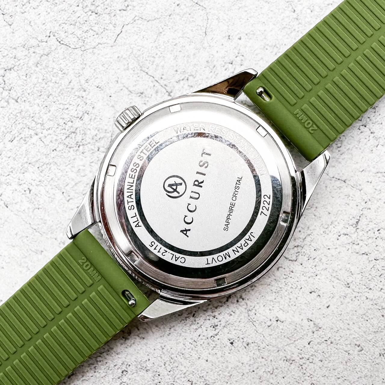 Silicone Tyre Tread Quick Release Watch Strap Green 18mm 20mm 22mm 6