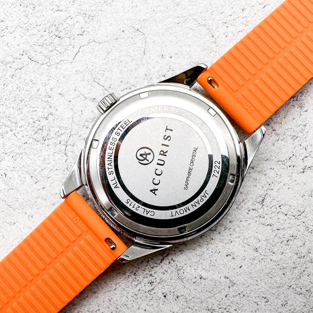 Silicone Tyre Tread Quick Release Watch Strap Orange 18mm 20mm 22mm 6