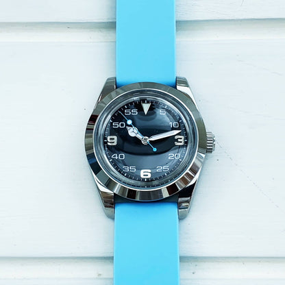 Soft Silicone Universal Watch Strap Light Blue 4