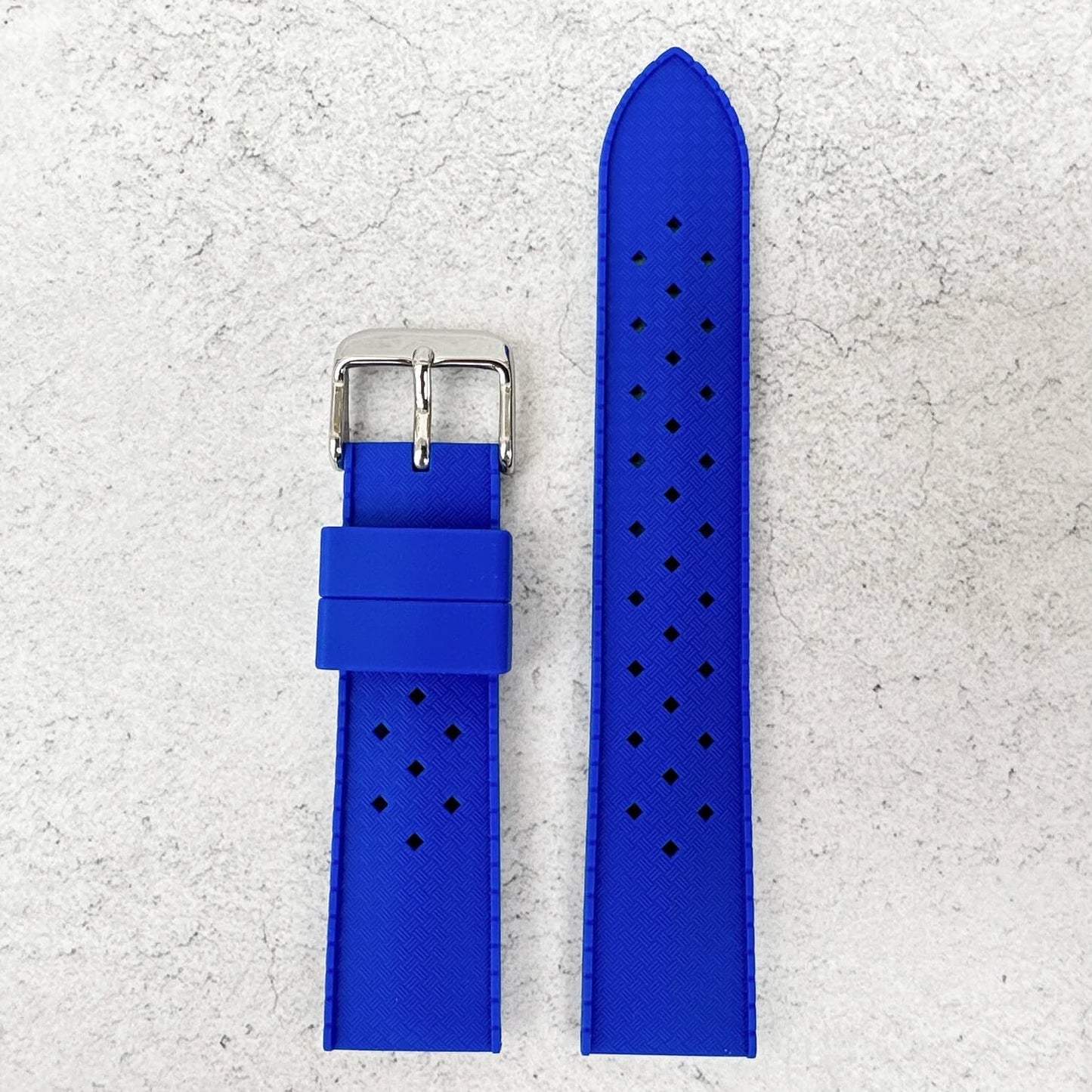 Tropical Silicone Watch Band Royal Blue 2