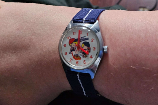 Best Watch Straps For Ladies - Blue and White Marine Nationale Watch Band