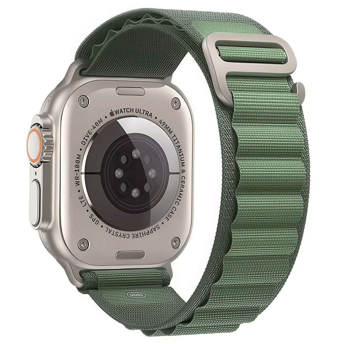 Alpine Style Loop Watch Strap For Apple Watch - Green – The Thrifty ...