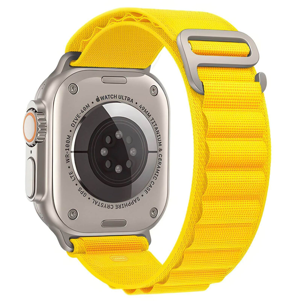 Alpine Style Loop Watch Strap For Apple Watch - Yellow – The Thrifty ...
