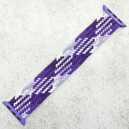 Braided Elastic Watch Band For Apple Watch in Lavender Garden Purple 1