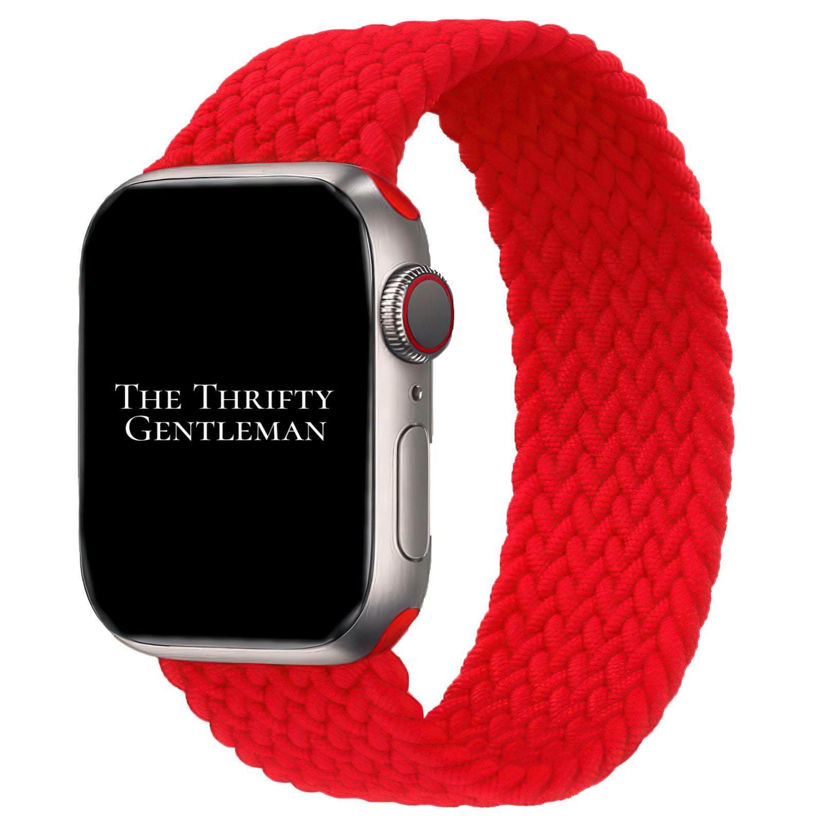 Braided Elastic Watch Strap For Apple Watch - Racing Red – The