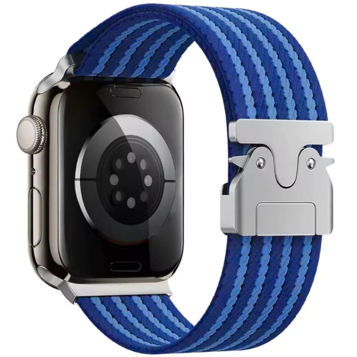 Braided Nylon Loop Band With Parachute Buckle For Apple Watch In Blue The Thrifty Gentleman