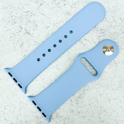 Classic Silicone Strap For Apple Watch In Cloudy Blue 2