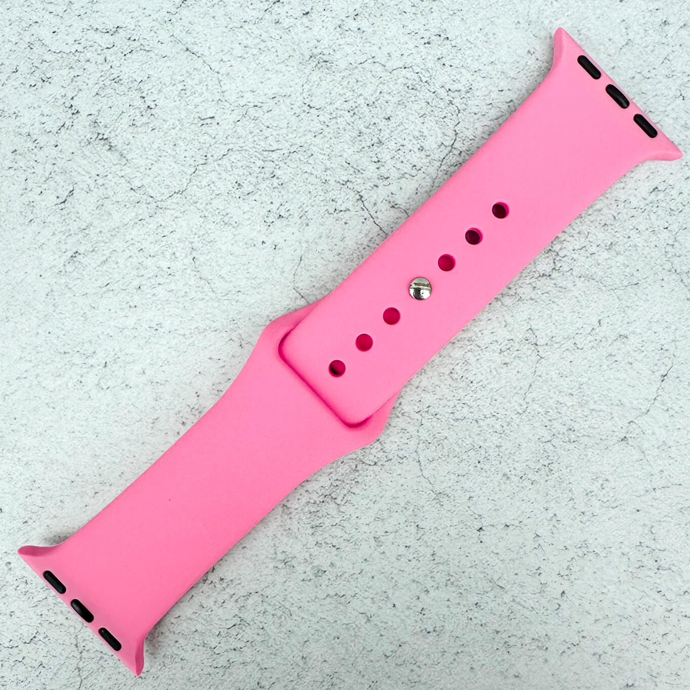 Classic Silicone Strap For Apple Watch In Cotton Candy Pink 1