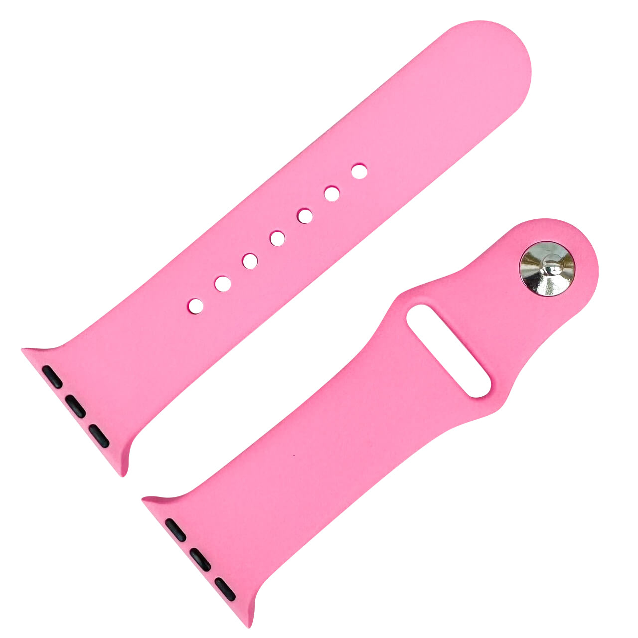 Classic Silicone Strap For Apple Watch In Cotton Candy Pink From The Thrifty Gentleman