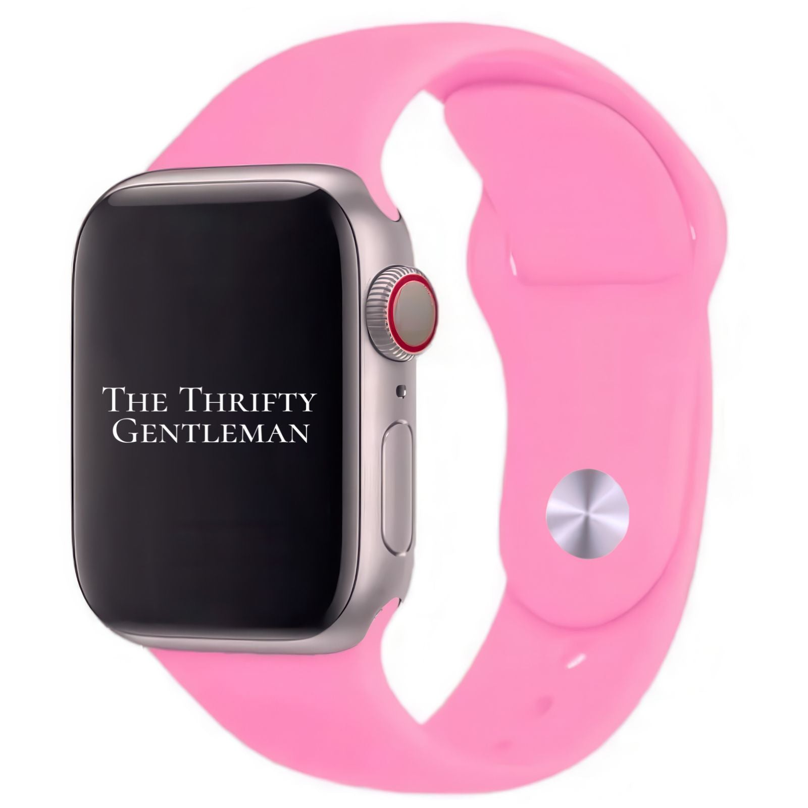 Classic Silicone Strap For Apple Watch In Cotton Candy Pink From The Thrifty Gentleman