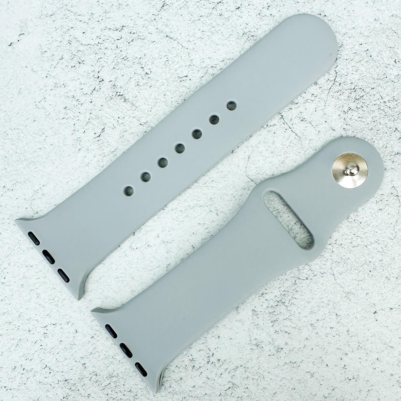 Classic Silicone Strap For Apple Watch In Fog Grey 2