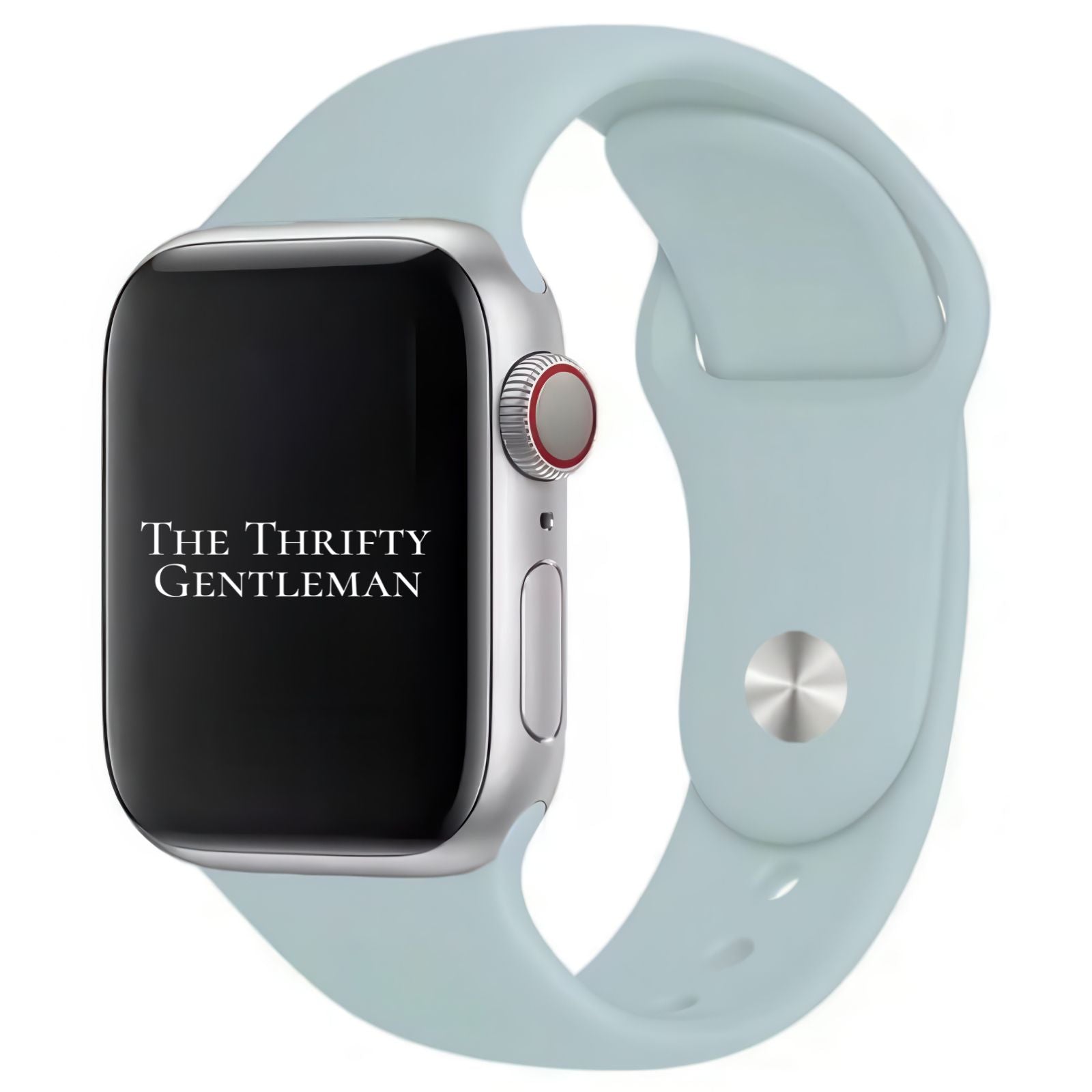 Classic Silicone Strap For Apple Watch In Fog Grey From The Thrifty Gentleman