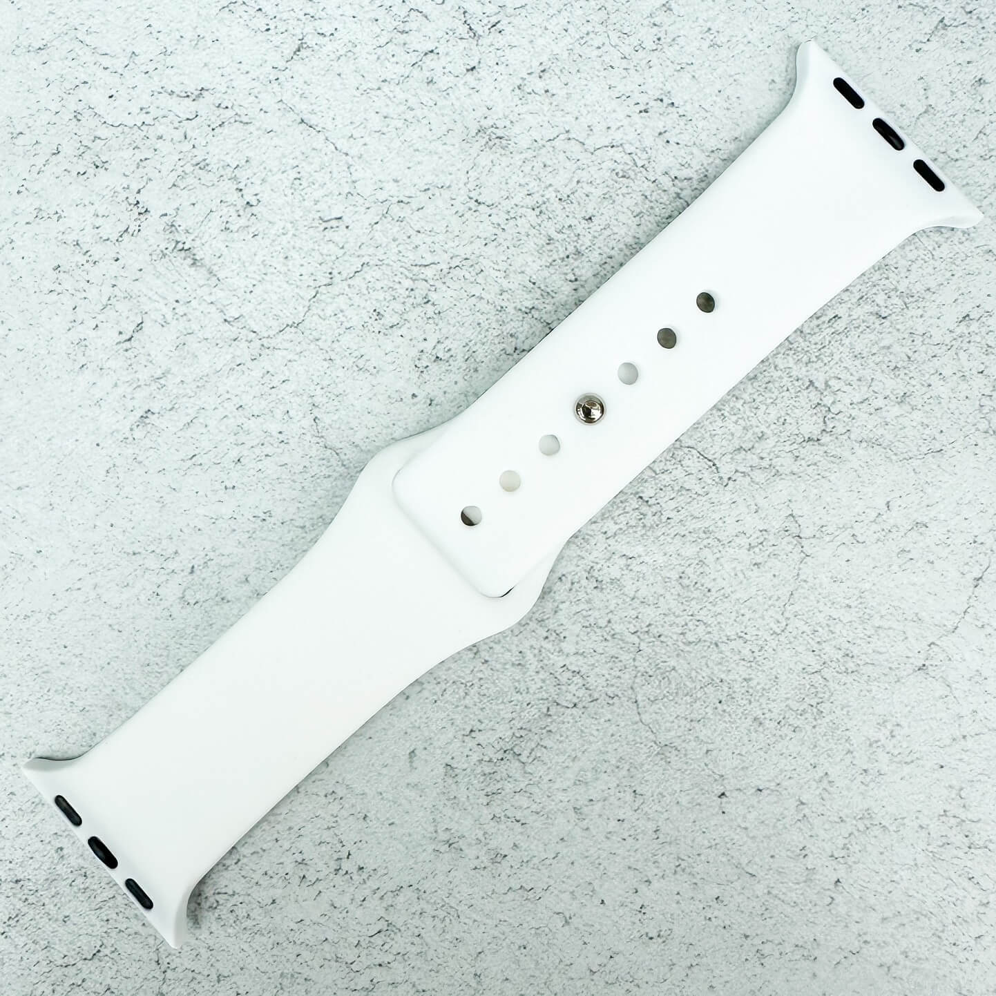 Classic Silicone Strap For Apple Watch In Frost White 1