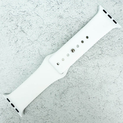 Classic Silicone Strap For Apple Watch In Frost White 1