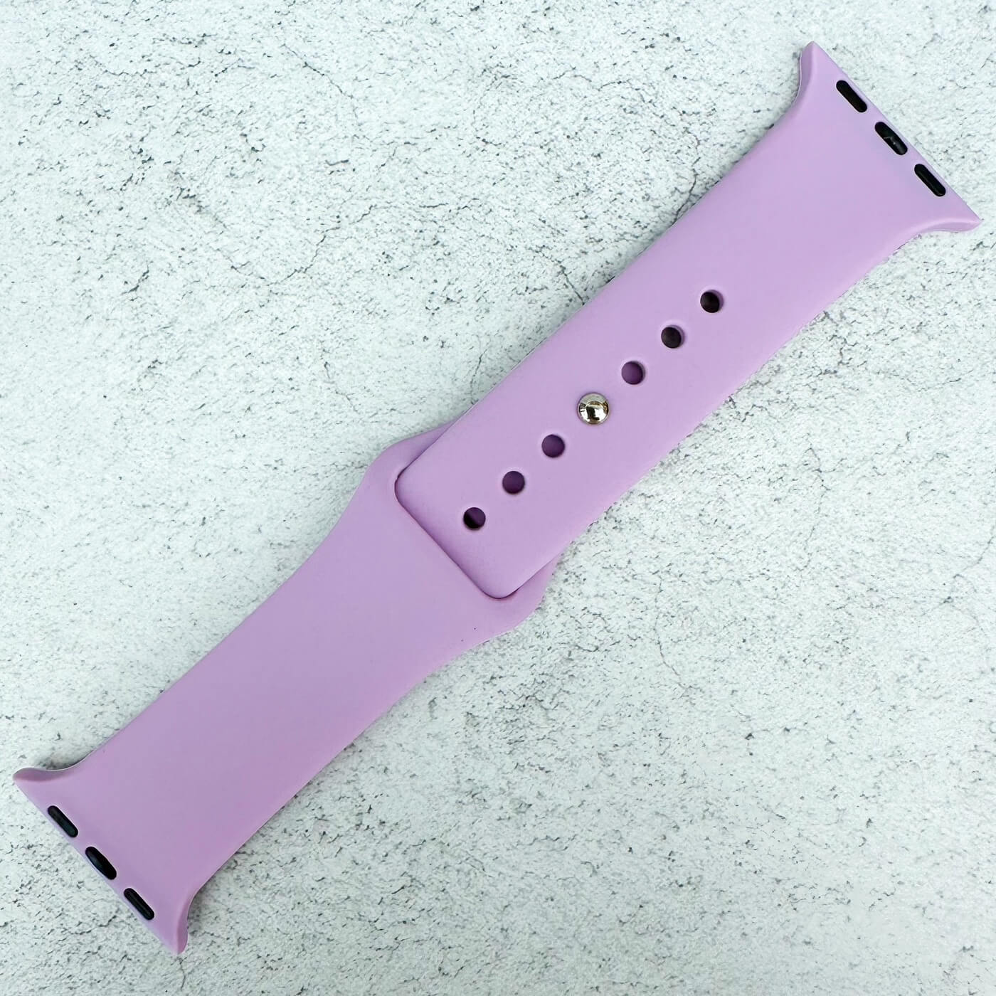 Classic Silicone Strap For Apple Watch In Lavender Purple 1