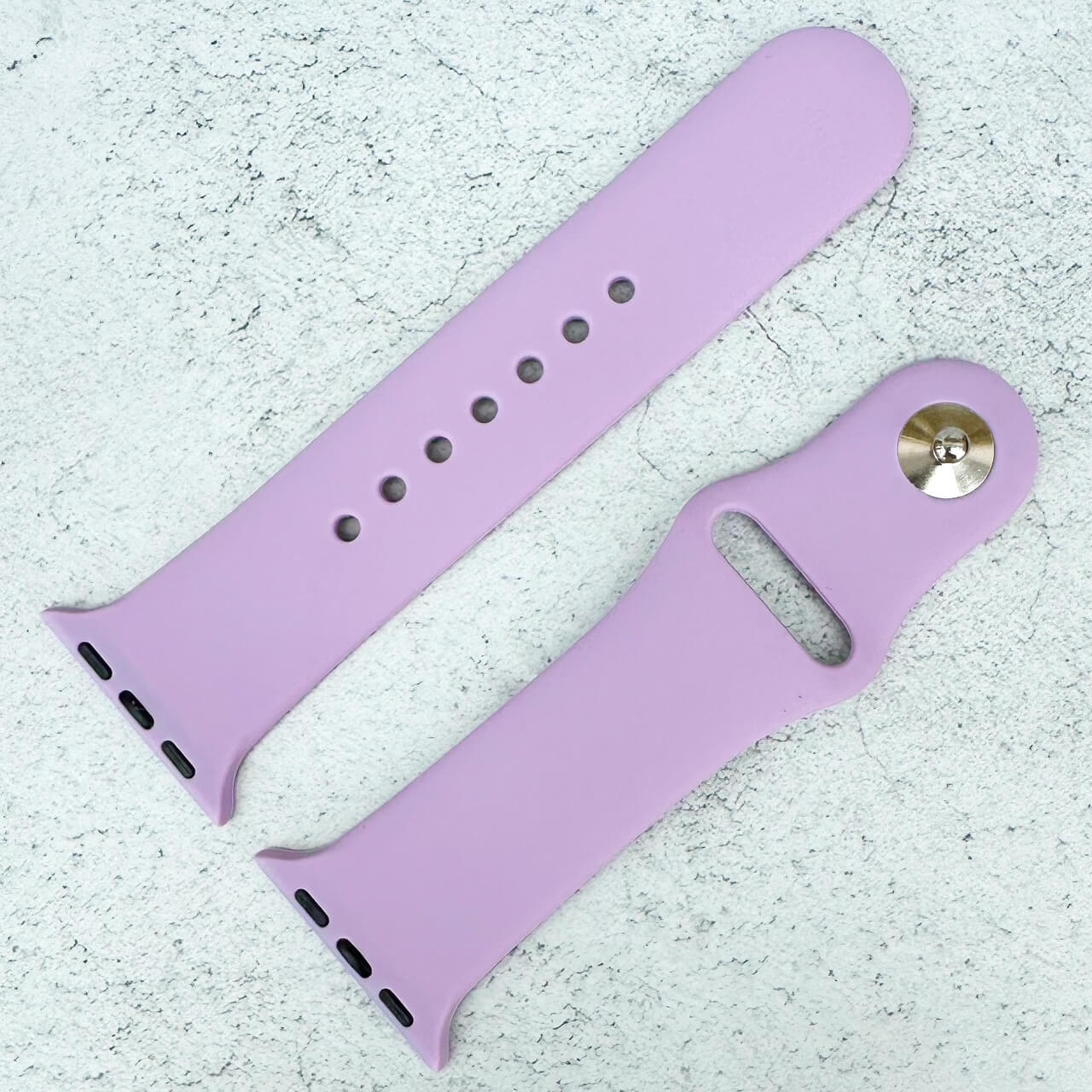 Classic Silicone Strap For Apple Watch In Lavender Purple 2