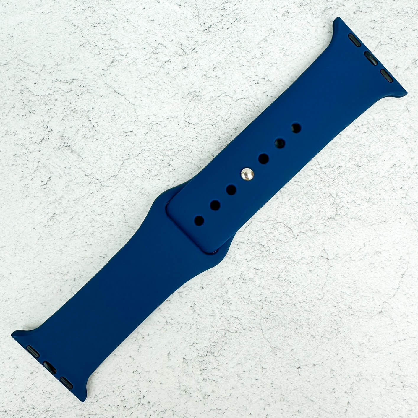 Classic Silicone Strap For Apple Watch In Ocean Blue 1