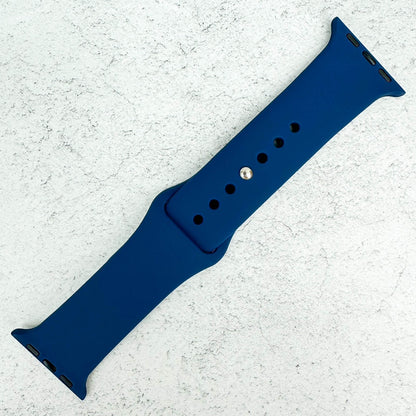 Classic Silicone Strap For Apple Watch In Ocean Blue 1