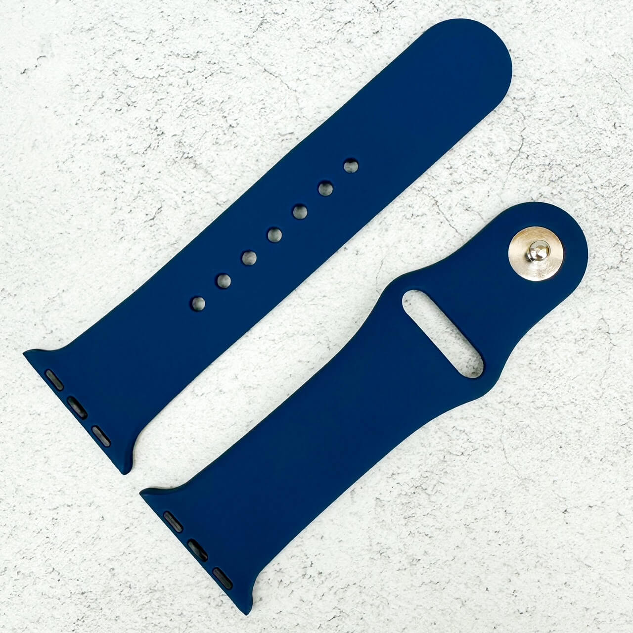 Classic Silicone Strap For Apple Watch In Ocean Blue 2