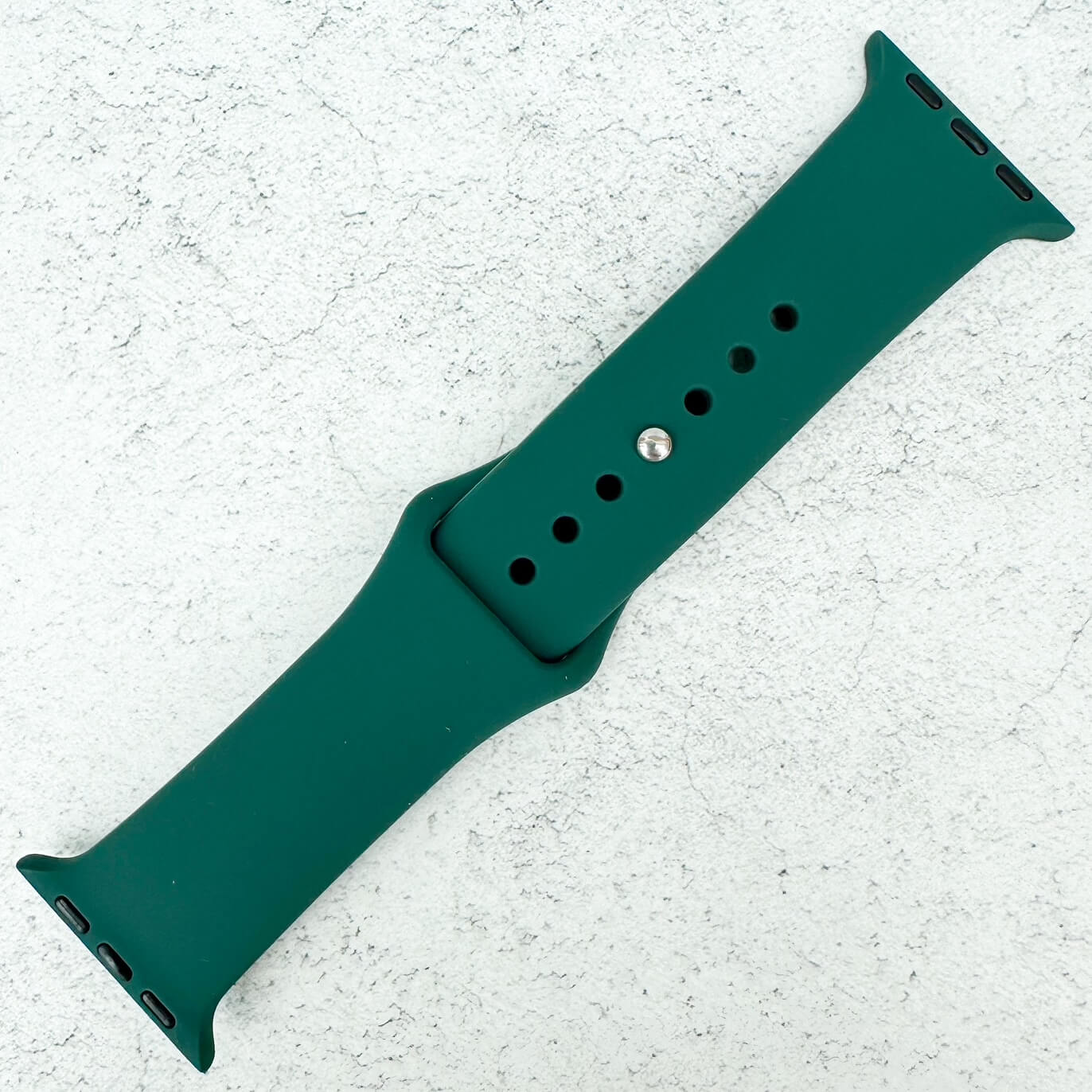 Classic Silicone Strap For Apple Watch In Olive Green 1