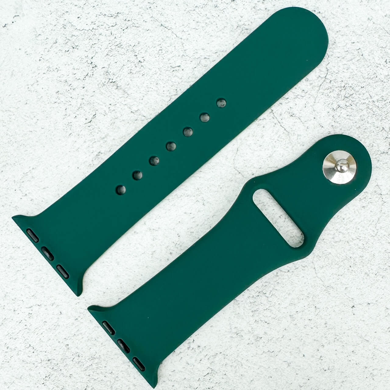 Classic Silicone Strap For Apple Watch In Olive Green 2