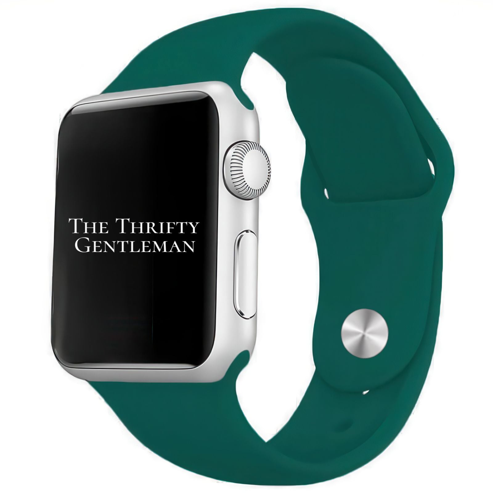 Classic Silicone Strap For Apple Watch In Olive Green From The Thrifty Gentleman