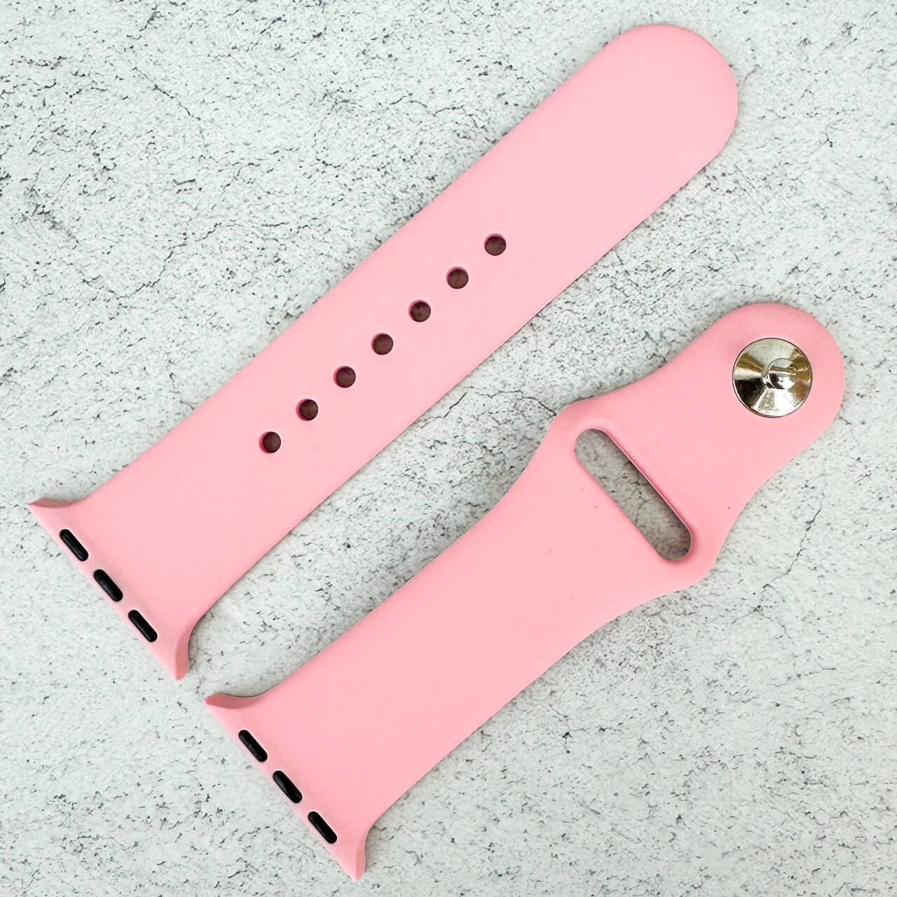 Classic Silicone Strap For Apple Watch In Vintage Pink 2