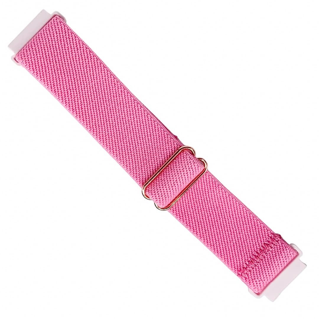 Elastic Solo Loop Quick Release Watch Strap - Bright Pink