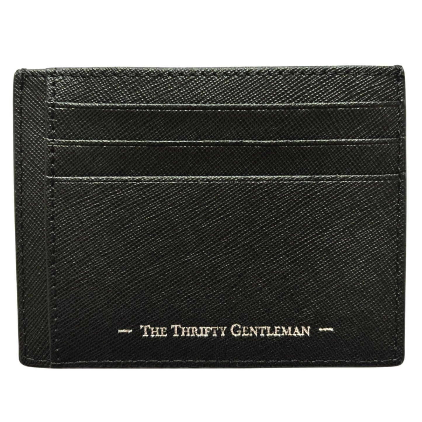 Genuine Saffiano Leather Card Holder Wallet Black High Capacity Credit Card Holder 2