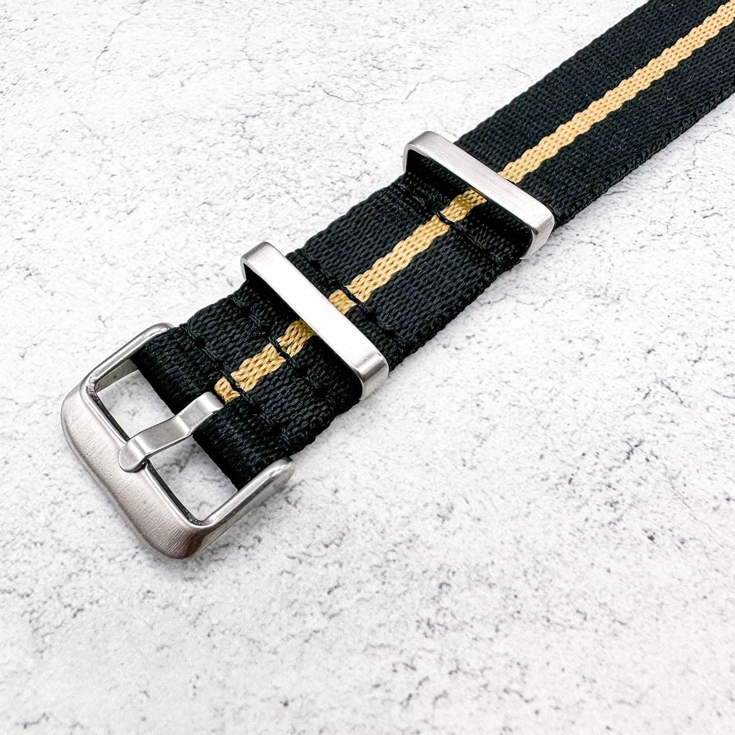 Black and best sale gold nato strap