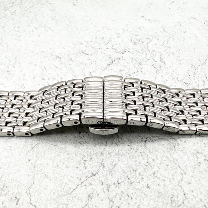 Luxury Polished Stainless Steel Mesh Design Watch Bracelet With Butterfly Clasp 2